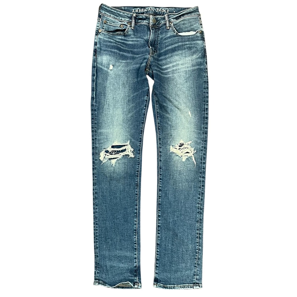 American Eagle Next Level Airflex Ripped Distressed‎ Jeans 32x34